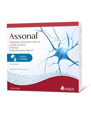 Assonal
L-Acetil Carnitina, Acido alfa lipoico (Matris®), Citicolina (Cognizin®) e Vitamine del gruppo B