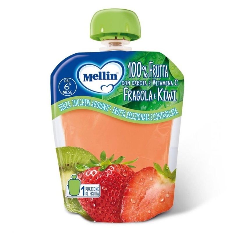 Mellin sachet fraise kiwi 6 mois + 90 g