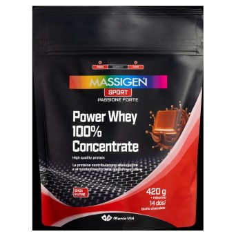 Massigen Sport Power Whey 100% indicato per contribuire al mantenimento e alla crescita della massa muscolare