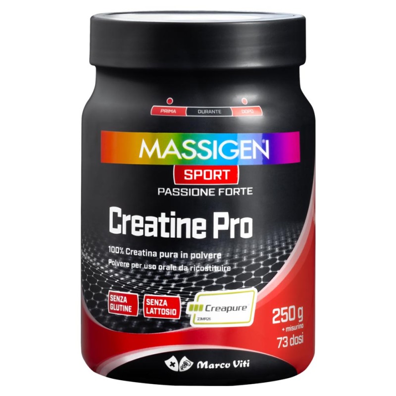 Massigen Sport
Creatine Pro
100% creatina pura in polvere