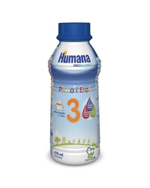 Humana 3
Probalance
Piccoli Eroi
1 anno+
Bottiglia da 470 ml