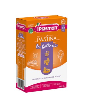 Plasmon
La Pastina
La Fattoria
per abituarlo a mangiare come i grandi
10 mesi+
Scatola da 340 g
