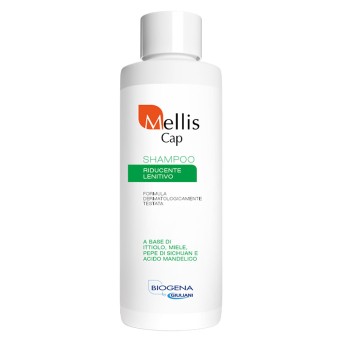 Mellis Cap
shampoo
riducente lenitivo
a base di ittiolo, miele, pepe di sichuan e acido mandelico