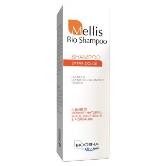 Mellis Bio shampoo
shampoo
extra dolce
a base di derivati naturali, miele, calendula e fiordaliso