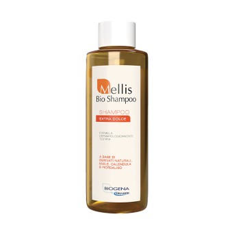 Mellis Bio shampoo
shampoo
extra dolce
a base di derivati naturali, miele, calendula e fiordaliso