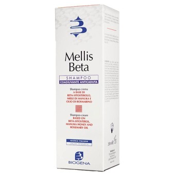 Mellis Beta
Shampoo
coadiuvante anticaduta
a base di bet-sitosterolo, miele di manuka e olio di rosmarino