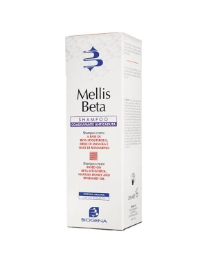 Mellis Beta
Shampoo
coadiuvante anticaduta
a base di bet-sitosterolo, miele di manuka e olio di rosmarino