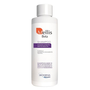 Mellis Beta
Shampoo
coadiuvante anticaduta
a base di bet-sitosterolo, miele di manuka e olio di rosmarino