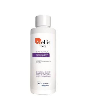 Mellis Beta
Shampoo
coadiuvante anticaduta
a base di bet-sitosterolo, miele di manuka e olio di rosmarino