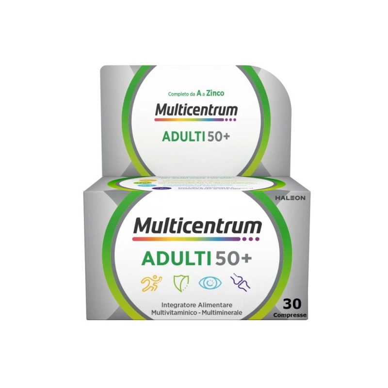 Multicentrum
ADULTI 50+
Integratore alimentare multivitaminico - multiminerale