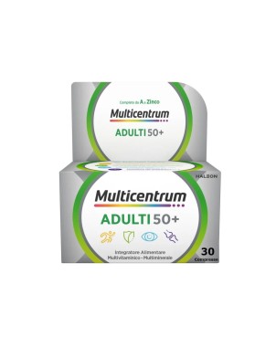 Multicentrum
ADULTI 50+
Integratore alimentare multivitaminico - multiminerale