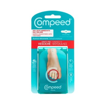 Compeed apósitos para ampollas en los dedos del pie 8 piezas