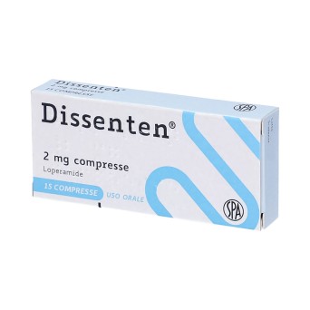 Dissenten
2 mg compresse
Loperamide
uso orale
scatola da 15 compresse