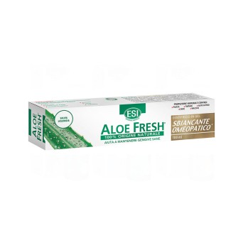 ESI
Aloe Fresh
Sbiancante omeopatico
dentifricio in gel
100% origine naturale