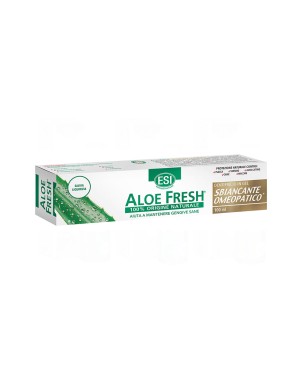 ESI
Aloe Fresh
Sbiancante omeopatico
dentifricio in gel
100% origine naturale