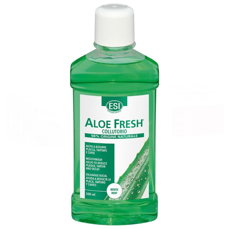 ESI
Aloe Fresh
Collutorio
98% origine naturale
aiuta a ridurre placca, tartaro e carie