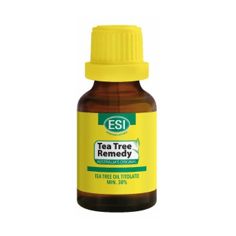 ESI
Tea tree remedy
teatree oil titolato min. 38%
100% puro
flacone da 25 ml