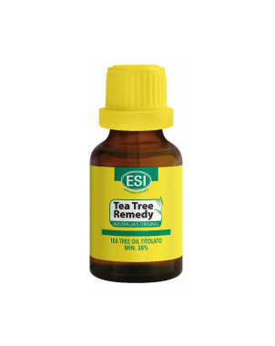 ESI
Tea tree remedy
teatree oil titolato min. 38%
100% puro
flacone da 25 ml