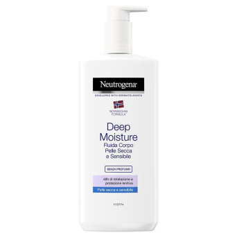 Neutrogena Deep Moisture Fluide corporel sans parfum 400 ml