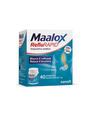 Maalox Reflurapid 40 chewable tablets