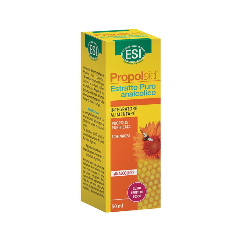 ESI
Propolaid
Estratto Puro Analcolico
Integratore alimentare