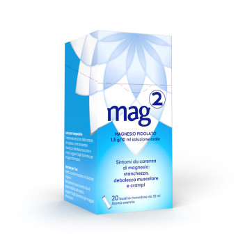 Mag 2 magnesio pidolato
Sintomi da carenza di magnesio: stanchezza, debolezza muscolare e crampi.