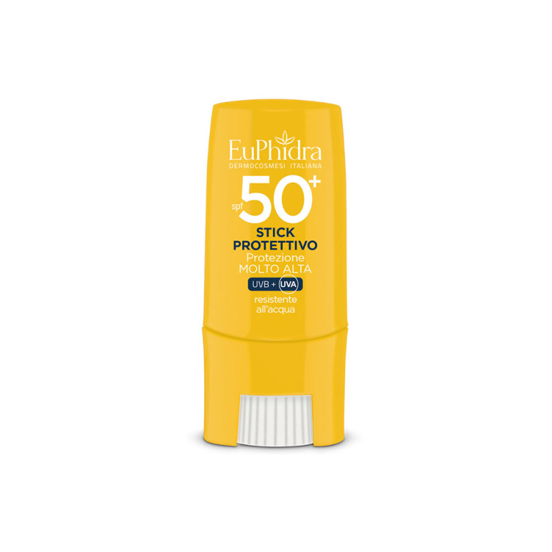 EuPhidra Stick Protettivo solare SPF 50+ protezione molto alta UVB + UVA resistente all'acqua