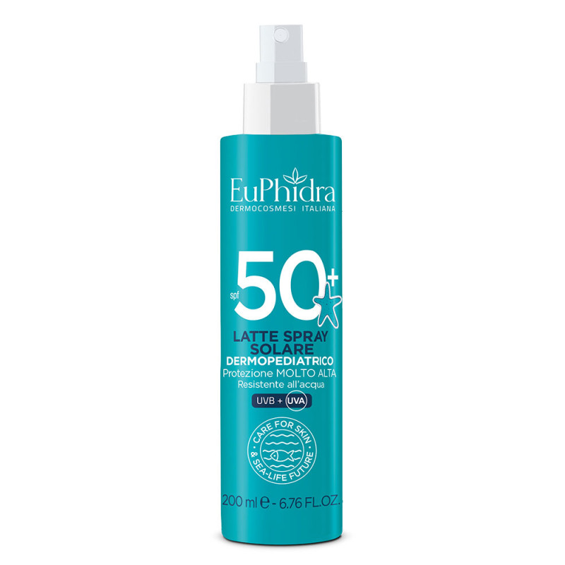 EuPhidra Latte Spray Solare dermopediatrico SPF 50+ protezione molto alta UVB + UVA