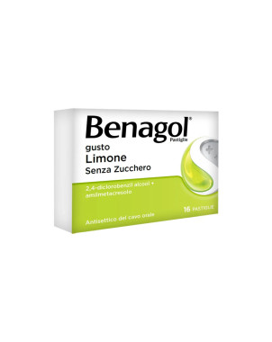 Benagol 16 pastiglie limone senza zucchero