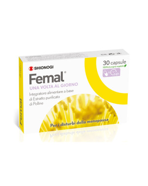 Femal integratore alimentare a base di Estratto purificato di polline
Per i disturbi della menopausa