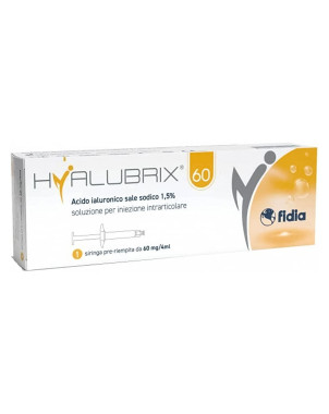 Hyalubrix 60 Siringa preriempita 60mg/4ml soluzione per iniezione intra-articolare