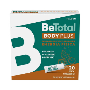 BeTotal Body Plus supporto per l'energia fisica
Complesso bilanciato di Vitamine B con Magnesio e Potassio