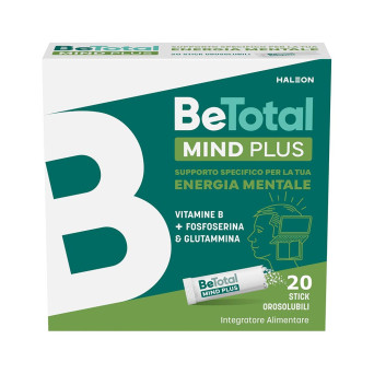 BeTotal Mind Plus Supporto per l'energia mentale
Complesso bilanciato di vitamine B con fosfoserina e glutammina
