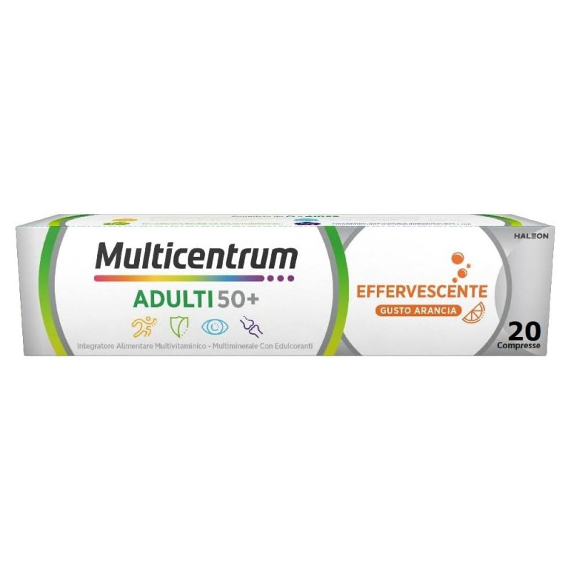 Multicentrum Adulti 50+ effervescente Integratore alimentare multivitaminico-multiminerale