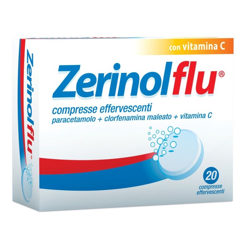 Zerinolflu confezione da 20 compresse effervescenti