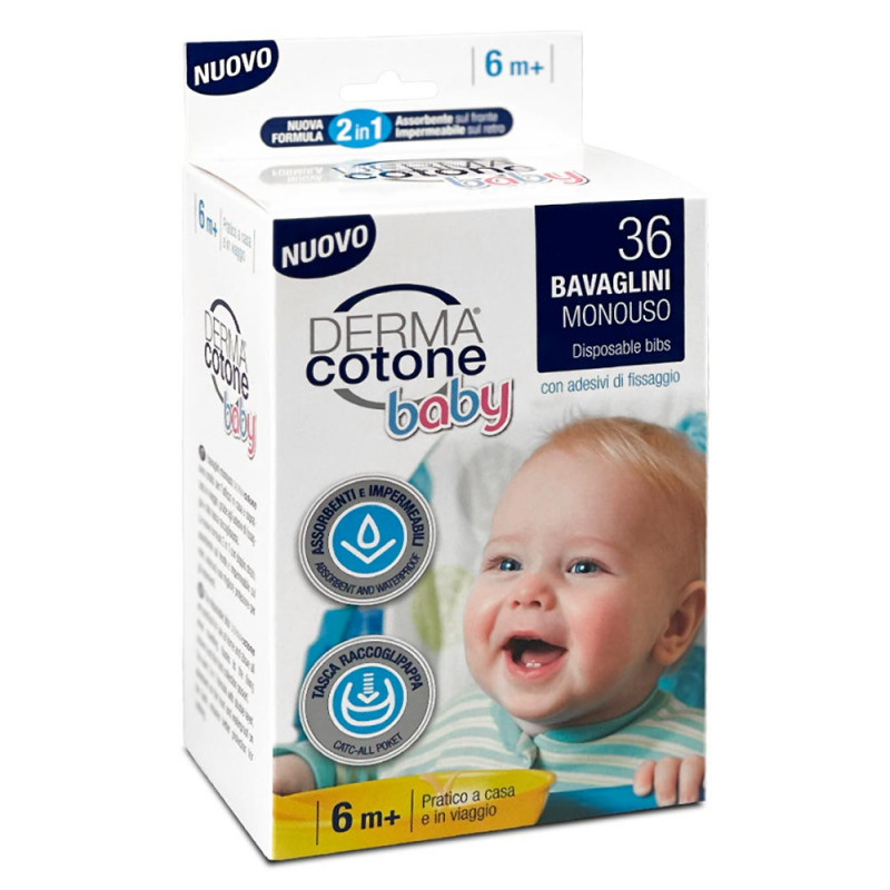 Dermacotone Baby baberos 36 piezas