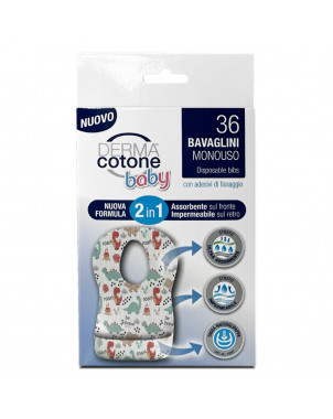 Dermacotone Baby baberos 36 piezas