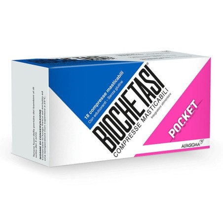 Biochetasi pocket digestivo Confezione da 18 compresse masticabili