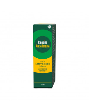 Rinazina antiallergic 10 ml nasal spray indicated to treat the symptoms of allergic rhinitis