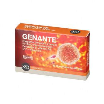 Genante 30 tablets food supplement useful as a first specific approach for couple infertility