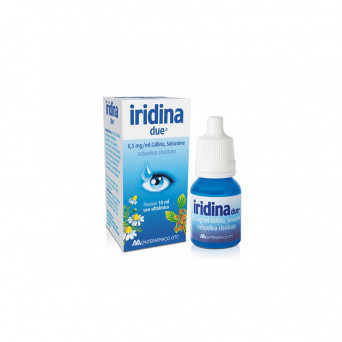 Iridina due eye drops are used to treat irritation, burning, redness of the eye.