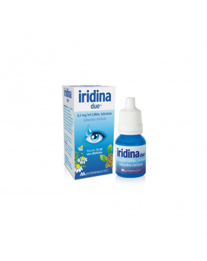 Iridina due eye drops are used to treat irritation, burning, redness of the eye.