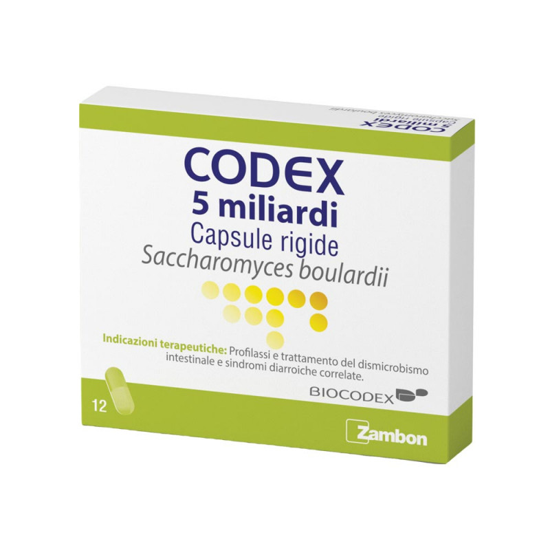 Codex 5 mil millones 250 mg 12 cápsulas