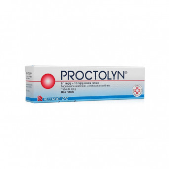 Proctolyn rectal cream indicated in the treatment of hemorrhoids, eczema, anal fissures.