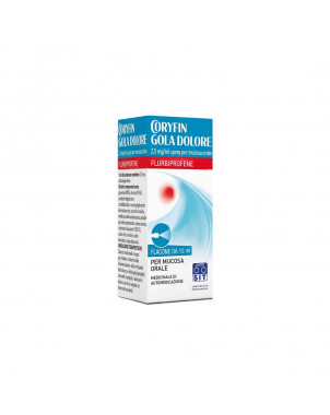 Coryfin gola dolore spray oral mucosa Inflammation and irritation of the mouth and throat