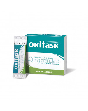 Okitask 40 mg granules 20 sachets indicated for the treatment of pain of different origins and nature