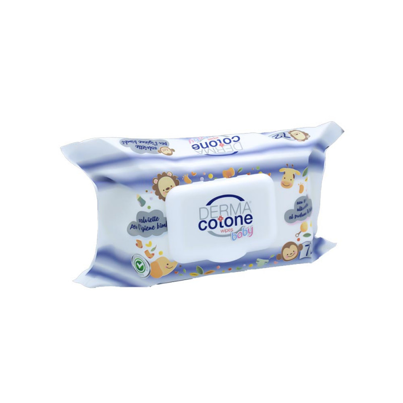 Dermacotone Baby lingettes talc 72 pièces