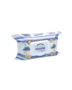 Dermacotone Baby baby hygiene wipes with talcum powder scent, ideal for nappy changing, hands and face.