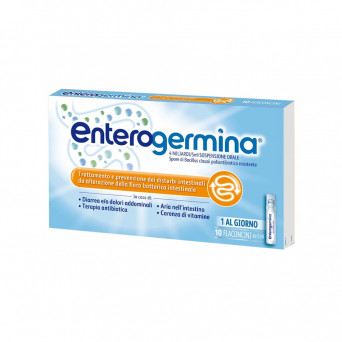 Enterogermina 4 billion, just one vial a day, is able to restore the bacterial flora.