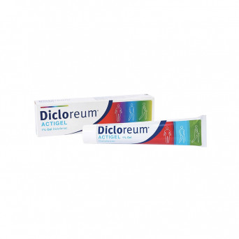 Dicloreum Actigel 1% gel 50 g indicated for the local treatment of joint and muscle pain